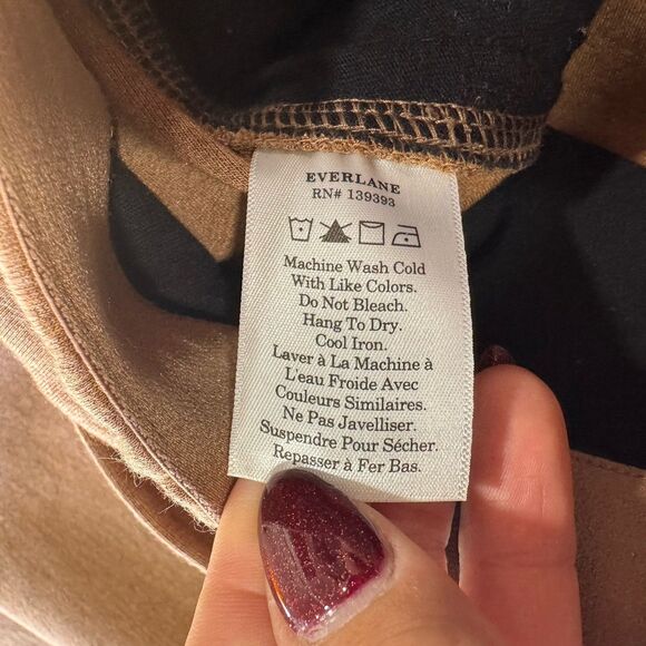 Everlane The Dream Knit Pant Sz XL Golden Brown Pocket Tapered Ankle Length EUC - Picture 15 of 16